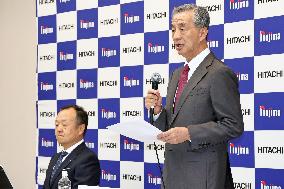 Nojima and Hitachi Joint Press Conference